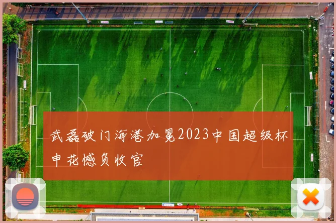 武磊破门海港加冕2023中国超级杯申花憾负收官